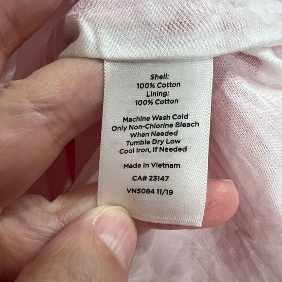 Talbots Red‎ White Floral Pleated Midi Skirt Sz 16 Women’s - Picture 7 of 7